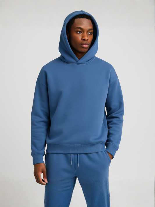 Men's Hoodie and Jogger Set in Blue - front view
