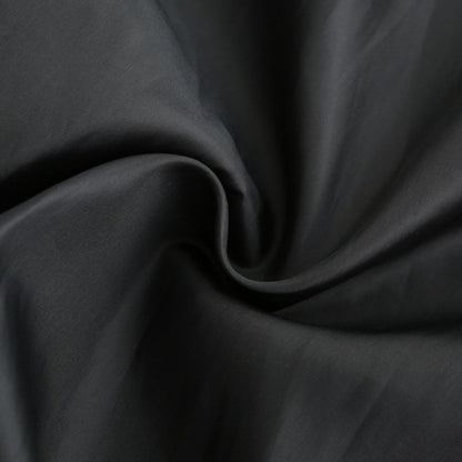 Women's Leather-Look Stand Collar Jacket in Grey - alternate angle showing fit and fabric detail