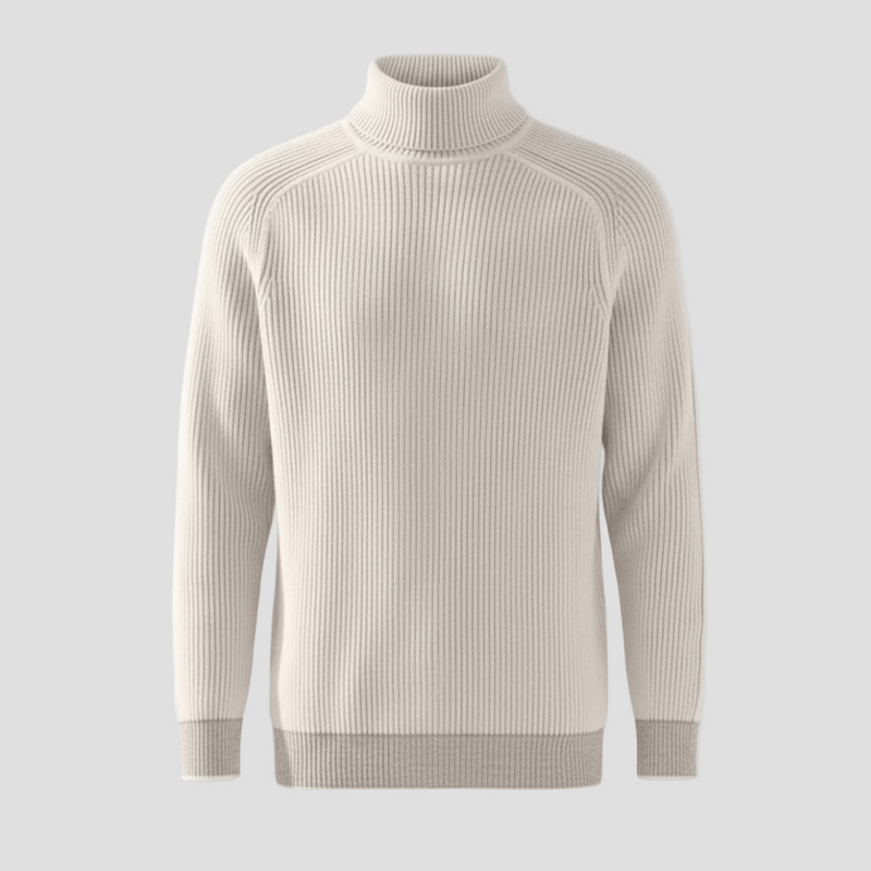 Men's Raglan Ribbed Turtleneck Sweater - main view