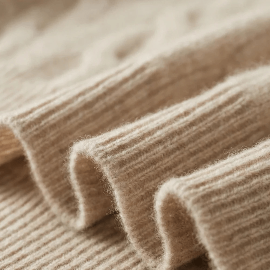 Men's Cable Knit Half-Zip Sweater in Dark Grey - alternate angle showing fit and fabric detail