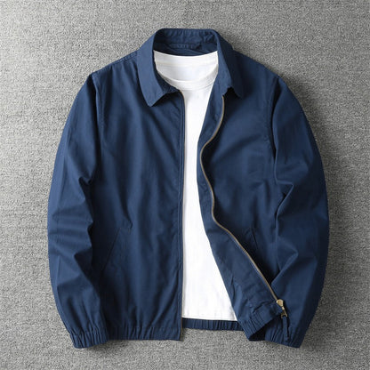 Men's Harrington Jacket in Navy - front view
