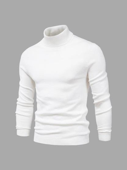 Men's Slim Fit Knit Turtleneck Sweater - main view