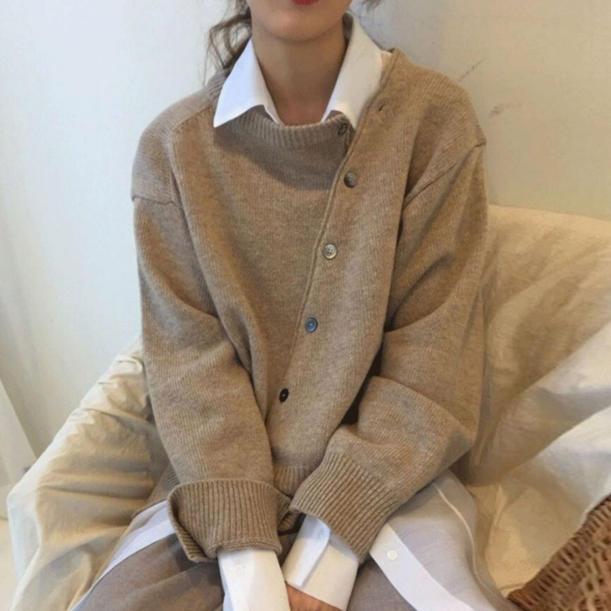Women's Button-Front Knit Cardigan - main view