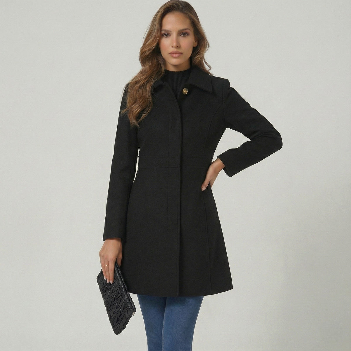 Women's Fit and Flare Coat - main view