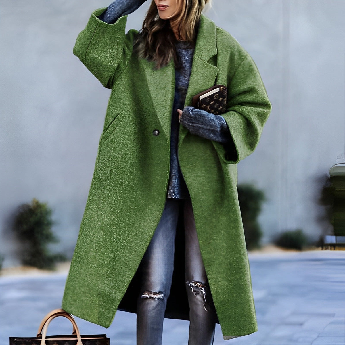 Women's Oversized Long Coat - main view